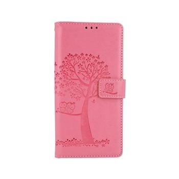 TopQ Xiaomi Redmi 9 knížkový Růžový strom sovičky 53909 (Sun-53909)