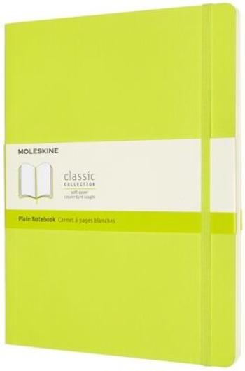 Moleskine Zápisník žlutozelený XL, čistý, měkký