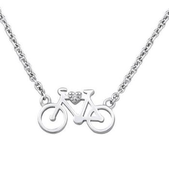 Silvego Stříbrný náhrdelník cyklistické kolo MWN10983A