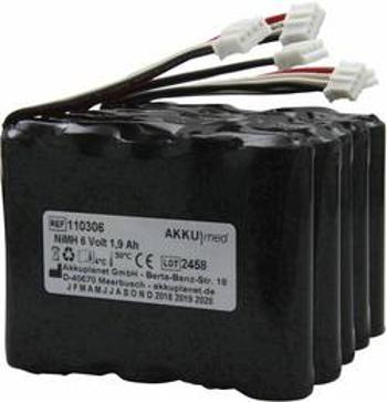 Akumulátor pro lékařské přístroje Akku Med Náhrada za originální akumulátor Agilia-batt-5er 6 V 1900 mAh