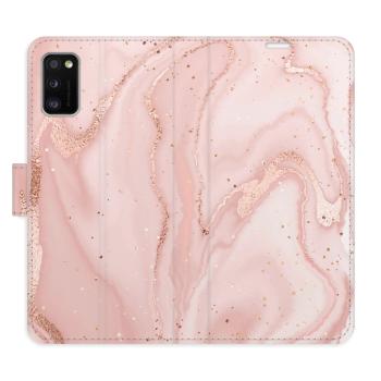 Flipové pouzdro iSaprio - RoseGold Marble - Samsung Galaxy A41