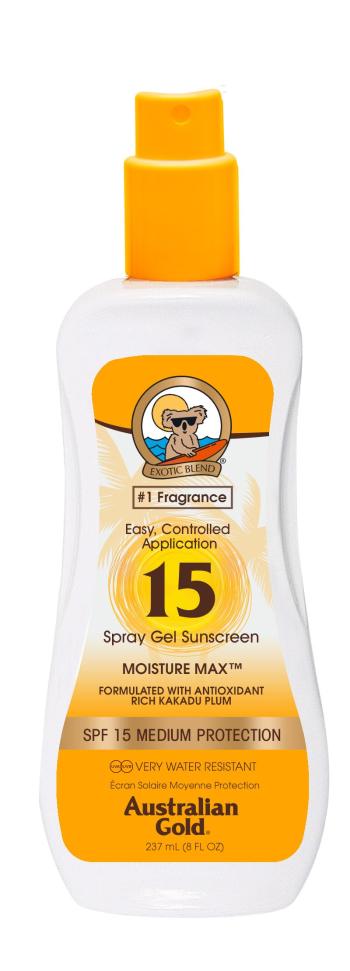 Australian Gold SPF15 Spray Gel 237 ml