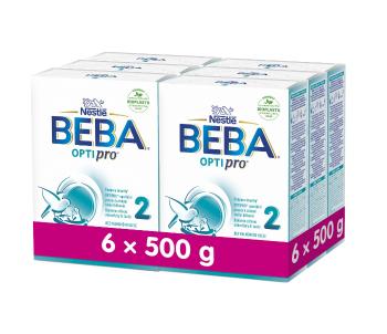 BEBA OPTIPRO 2 Pokračovací kojenecké mléko 6x500 g