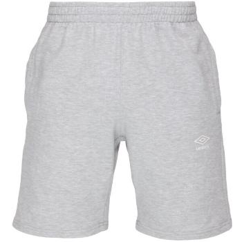 Umbro FRENCH TERRY SHORT ESSENTIALS Pánské teplákové kraťasy, šedá, velikost