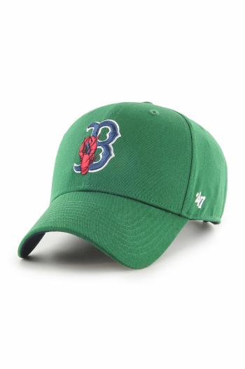 Čepice 47brand Boston Red Sox zelená barva, s aplikací