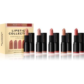 Revolution PRO Lipstick Collection saténová rtěnka dárková sada odstín Blushed Nudes 5x3,2 g