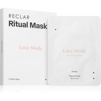 RECLAR Ritual Mask Love Mode jednorázová platýnková maska na obličej pro všechny typy pleti 5 ks