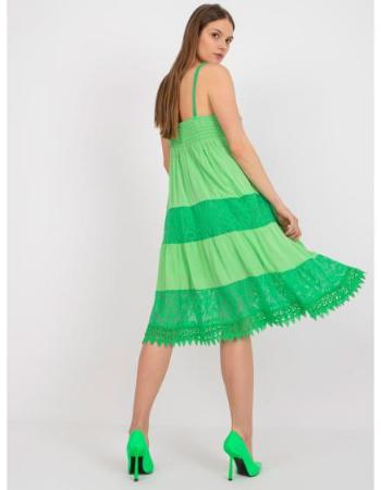 Dámské šaty pro každodenní nošení OCH BELLA zelené 