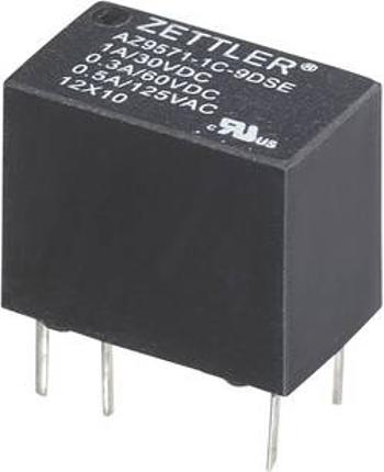 Subminiaturní Print relé Zettler Electronics AZ9571-1C-12DSE, 1 A , 60 V/DC/125 V/AC 30 V/DC/1 A, 60 V/DC/0,3 A, 125 V/AC/0,5 A