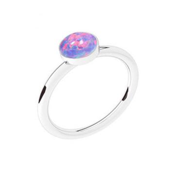 NUBIS® Stříbrný prsten s opálem - velikost 50 - NBP42-OP38-50