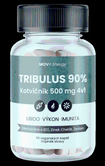 MOVit Energy TRIBULUS 90% Kotvičník 500 mg 4v1 60 kapslí