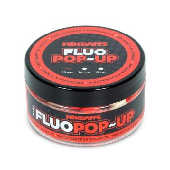 Mikbaits Plovoucí fluo boilie 14mm 150ml - Brusinka a Česnek 14mm