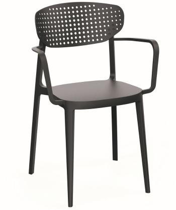 Jídelní židle AIRE ARMCHAIR Rojaplast Antracit