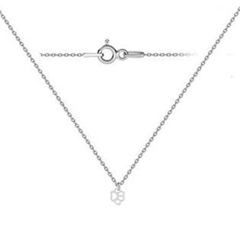 NUBIS® Dětský stříbrný náhrdelník s tlapičkou - NB-009