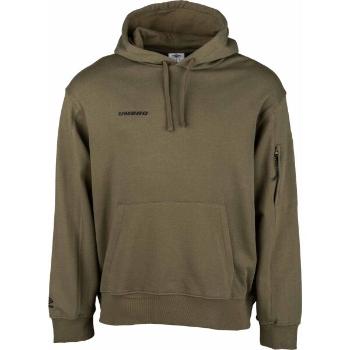 Umbro UTILITY HOODIE Pánská mikina, khaki, velikost S