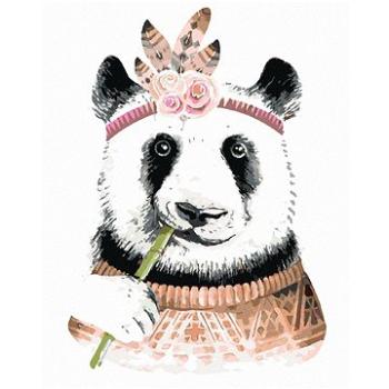 Diamondi - Diamantové malování - BOHO PANDA, 40x50 cm, Vypnuté plátno na rám (605118B)