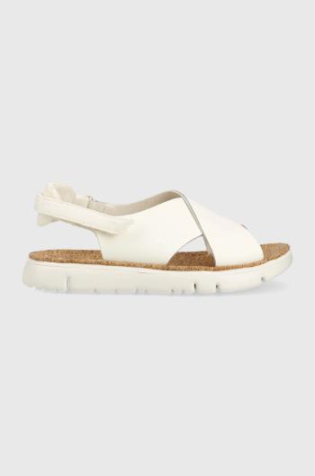 Kožené sandály Camper Oruga Sandal dámské, bílá barva, K200157.046