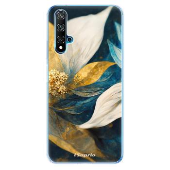 Odolné silikonové pouzdro iSaprio - Gold Petals - Huawei Nova 5T