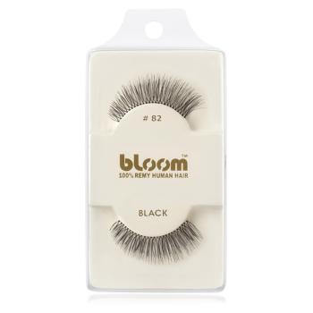 Bloom Natural nalepovací řasy z přírodních vlasů No. 82 (Black) 1 cm