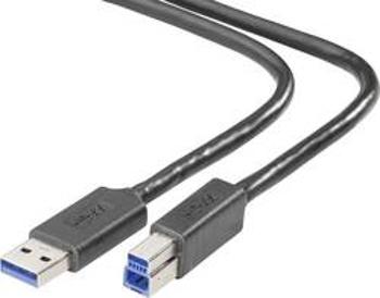 USB 3.0 kabel Belkin F3U159cp1.8M-P, 1.80 m, černá