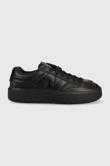 Kožené sneakers boty New Balance Ct302lb černá barva
