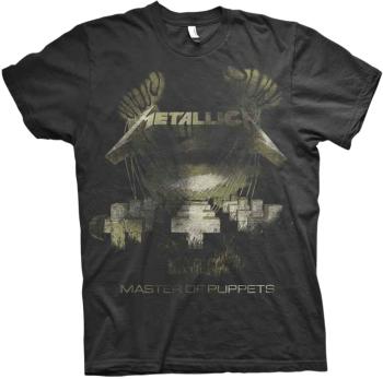 Metallica Tričko Master Of Puppets Distressed Black S