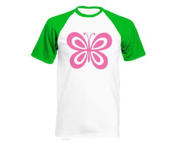 Pánské tričko Baseball Motýl