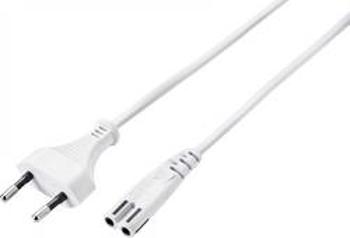 Síťový síťový kabel s napájecí zásuvkou Basetech BT-2336883, 5.00 m, bílá