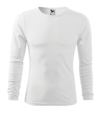 MALFINI Pánské tričko s dlouhým rukávem Fit-T Long Sleeve - Bílá | XXXL