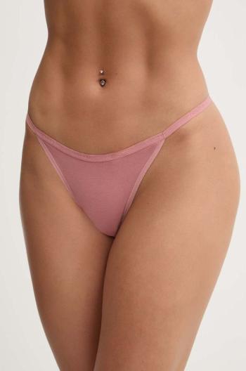 Tanga Calvin Klein Underwear růžová barva, 000QD5122E