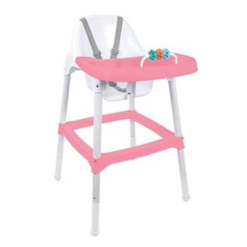 Dolu Dětská jídelní židlička s chrastítkem, růžová (8690089073549)