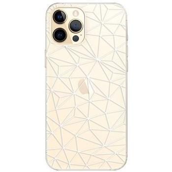 iSaprio Abstract Triangles 03 - white pro iPhone 12 Pro Max (trian03w-TPU3-i12pM)