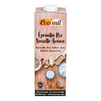 EcoMil Nápoj špaldovo rýžový s ovsem a lískovými ořechy 1000 ml