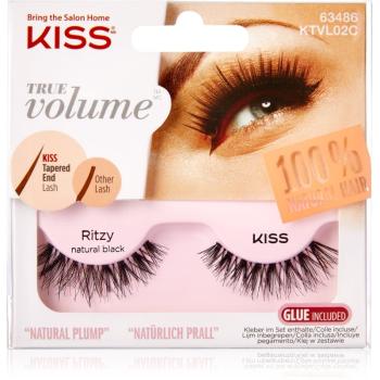 KISS True Volume Ritzy umělé řasy Natural Black 2 ks