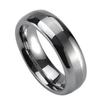 NUBIS® NWF1026 Pánský snubní prsten wolfram - velikost 55 - NWF1026-55