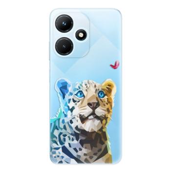 Odolné silikonové pouzdro iSaprio - Leopard With Butterfly - Infinix Hot 30i