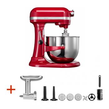 Kuchyňský robot 5KSM7580 + kovový mlýnek na maso 5KSMMGA KitchenAid královská červená