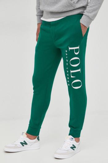 Tepláky Polo Ralph Lauren pánské, zelená barva, s aplikací