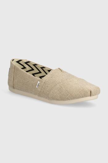 Espadrilky Toms Alpargata béžová barva, 10018279