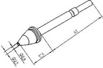 Odsávací hrot Ersa 0722ED0821/SB X-TOOL 0722ED0821/SB, Velikost hrotů 1 mm, 1 ks