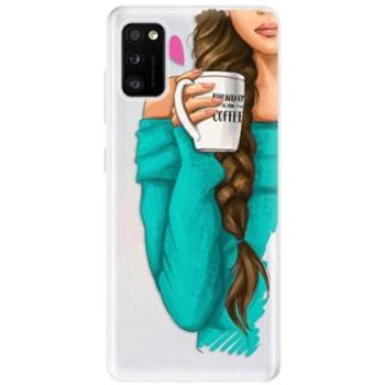 iSaprio My Coffe and Brunette Girl pro Samsung Galaxy A41 (coffbru-TPU3_A41)