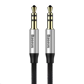 Baseus Yiven Series audio kabel 3, 5mm Jack 1, 5m, stříbrná-černá