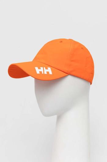 Kšiltovka Helly Hansen oranžová barva, s potiskem, 67517