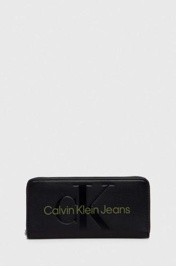 Peněženka Calvin Klein Jeans černá barva, K60K607634