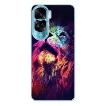 Odolné silikonové pouzdro iSaprio - Lion in Colors - Honor 90 Lite 5G