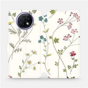 Flipové pouzdro na mobil Xiaomi Redmi Note 9T 5G - MD03S Tenké rostlinky s květy (5903516625147)
