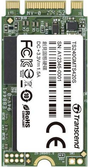 Interní SSD disk SATA M.2 2242 240 GB Transcend 420S Retail TS240GMTS420S M.2 SATA 6 Gb/s