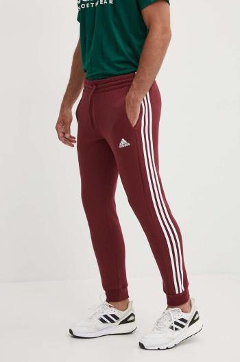 Tepláky adidas Essentials vínová barva, s aplikací, JG5951