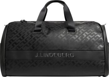 J.Lindeberg Garment Print Duffel Black Taška