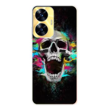 Odolné silikonové pouzdro iSaprio - Skull in Colors - Realme C55